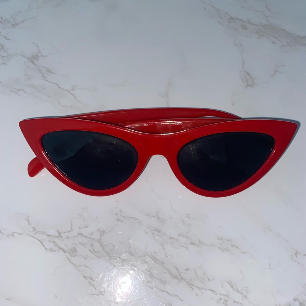 Red Cat Eye Sunglasses